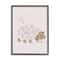 Stupell Industries Dandelion Flower Hedgehog Wall Art in Black Frame